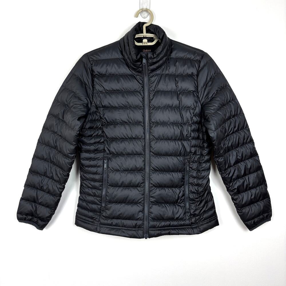 Quince Lightweight Down Packable Puffer Jacket Black XS